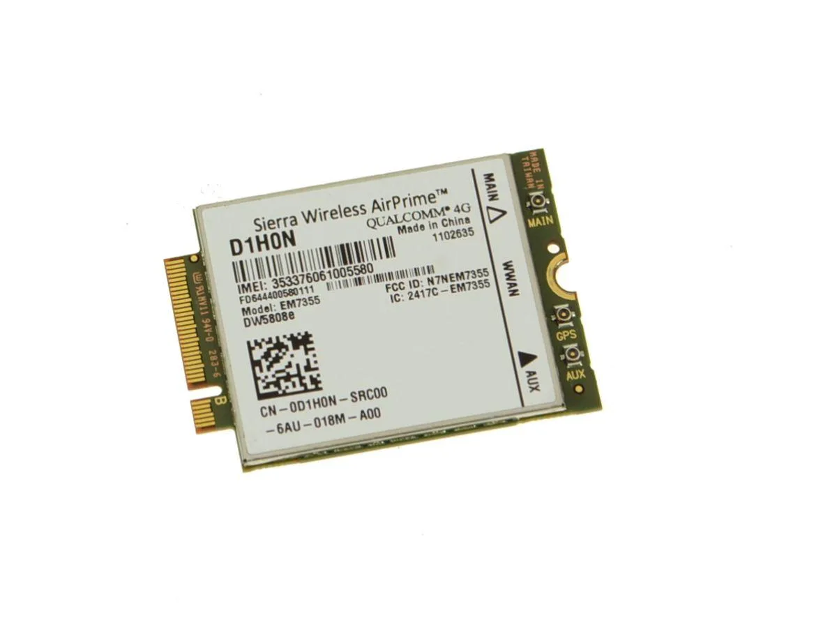 DELL DELL Wireless 5808 DW5808E M.2 4G LTE WWAN Card D1H0N — product photo
