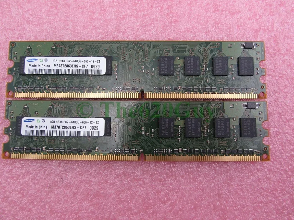 SAMSUNG SAMSUNG M378T2863EHS-CF7 2GB 2 x 1GB DDR2 800 Desktop Memory Kit — product photo