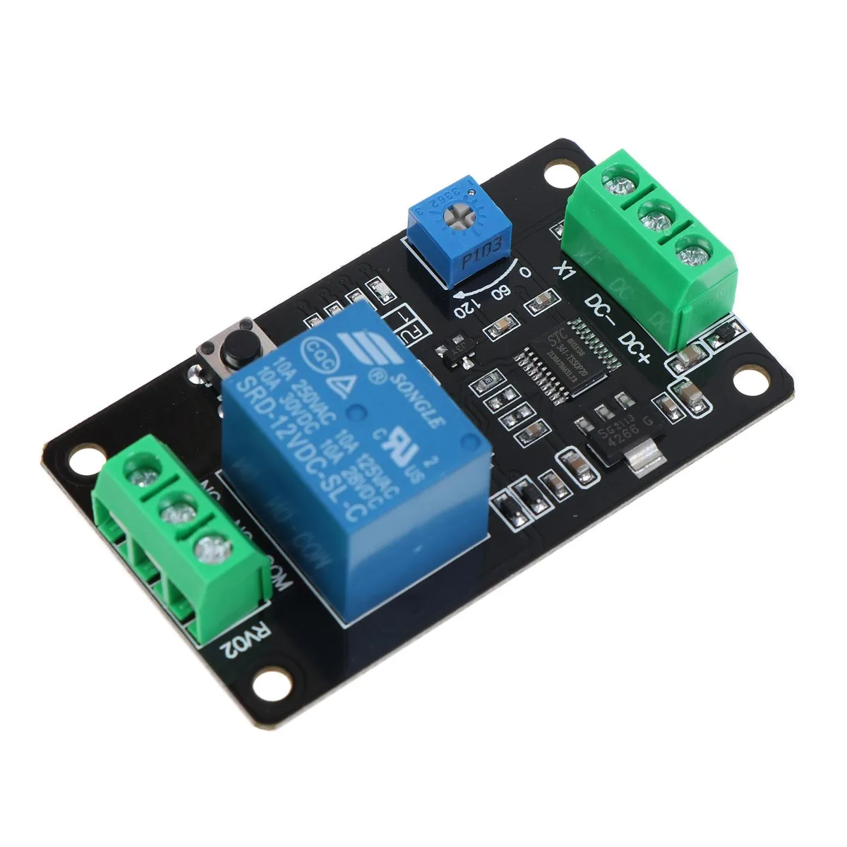 Yoetaun Yoetaun TRM01 Delay Timer Relay DC 12V Black — product photo
