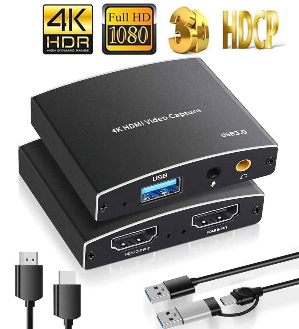 ESTONE ESTONE OZC8 USB 3.0 Video Capturing Device 1080p 60FPS 4K@30Hz Pass-through 3.5mm Audio — product photo