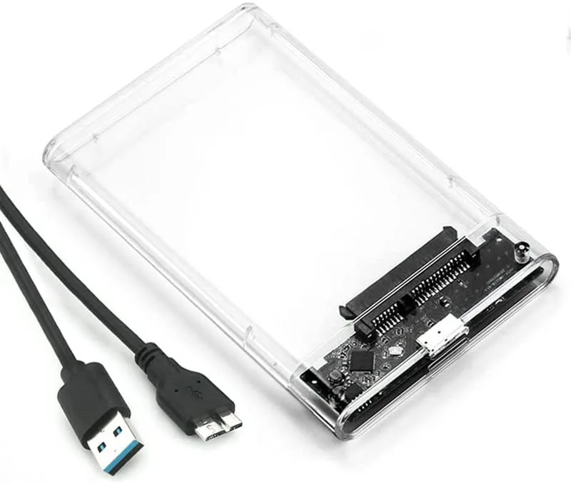 IHDAPP IHDAPP 2.5" SATA to USB 3.0 Transparent Clear Enclosure — product photo