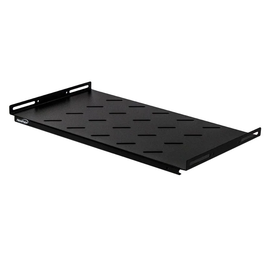NavePoint NavePoint 1U 19-Inch Fixed Shelf 450mm Depth Vented Black — product photo