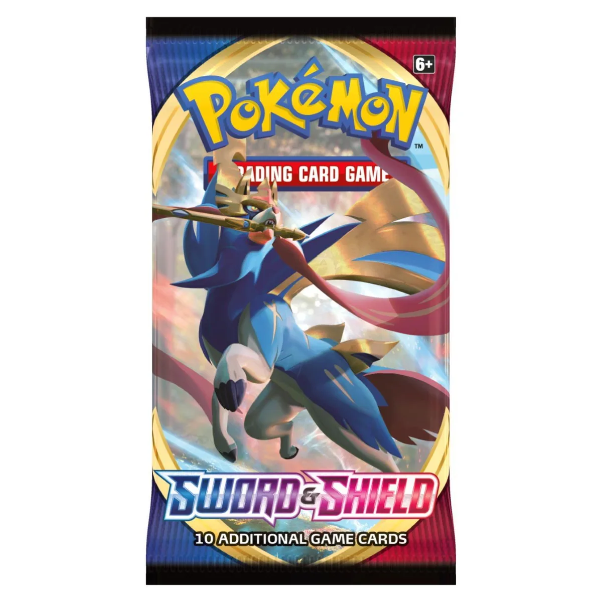 Pokemon Pokemon Sword &amp; Shield SS1 Zacian Booster Pack 12 packs 65 sleeves 1 promo card — product photo
