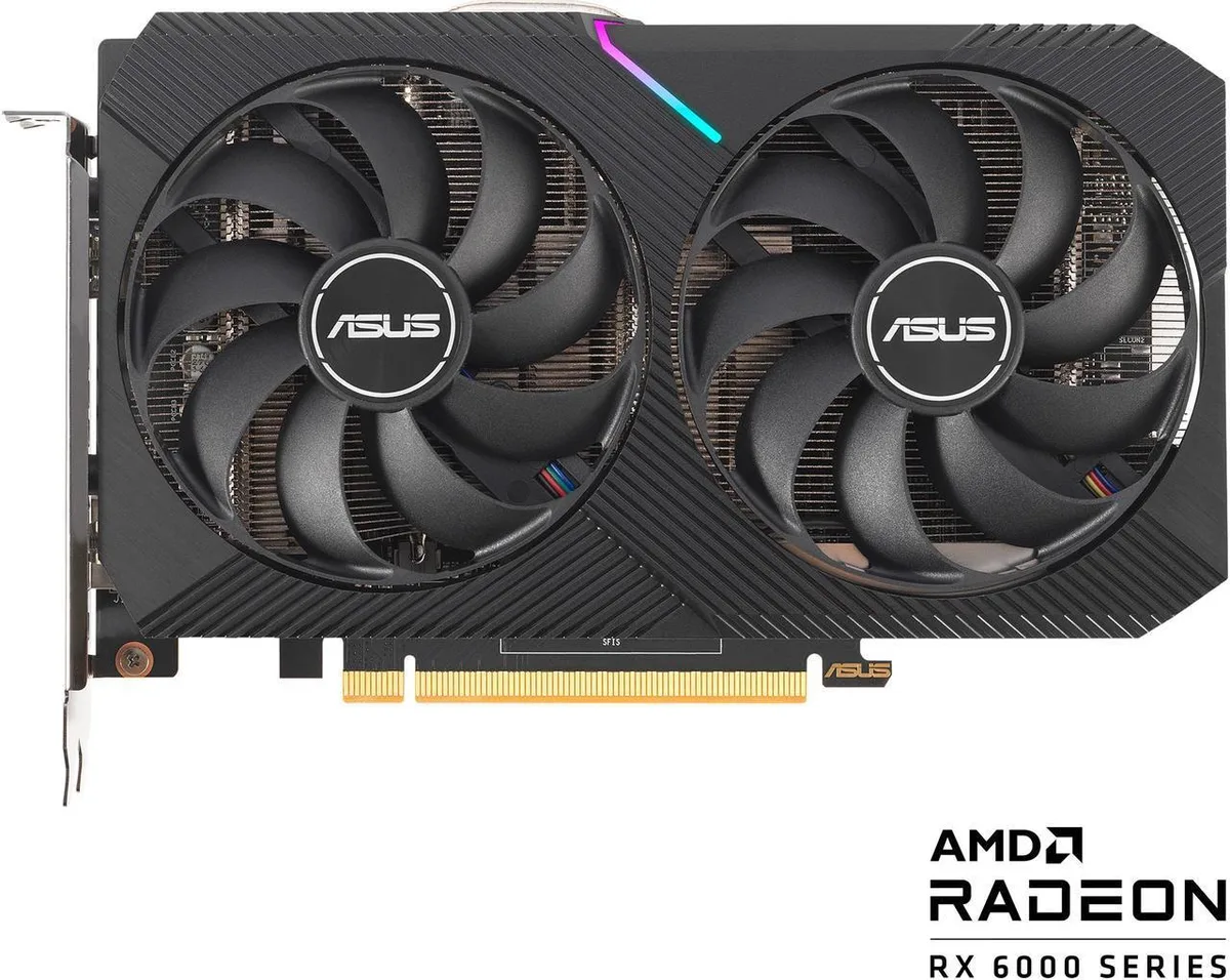ASUS ASUS Dual Radeon RX 6500 XT OC 4GB GDDR6 graphics card — product photo