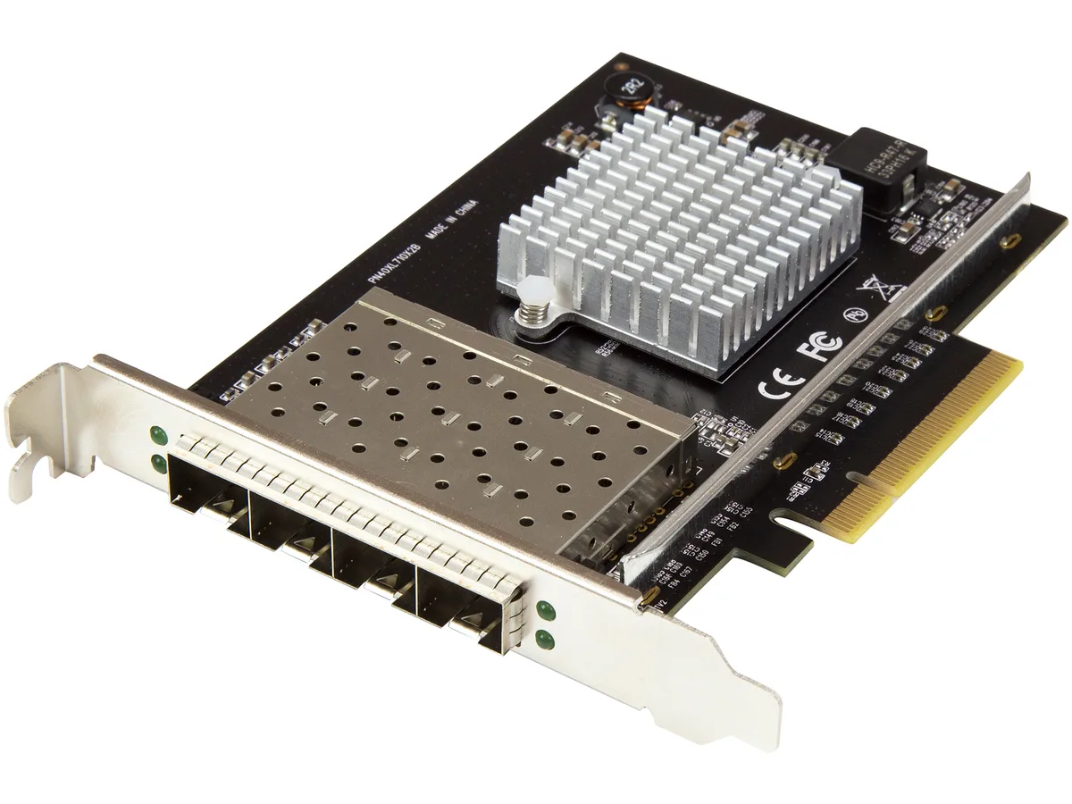 STARTECH STARTECH PEX10GSFP4I 4-port 10GbE SFP+ network card — product photo