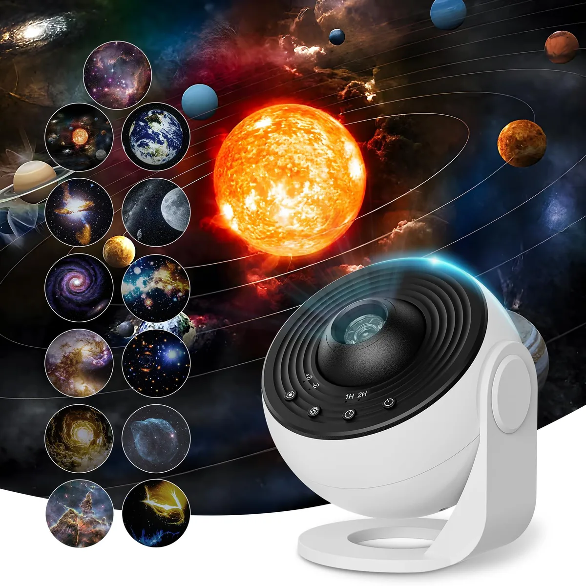MuliVid 13-disc galaxy projector — product photo