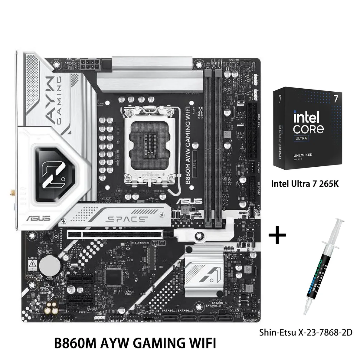 ASUS ASUS B860M AYW GAMING WIFI + Ultra 7 265K Combo — product photo