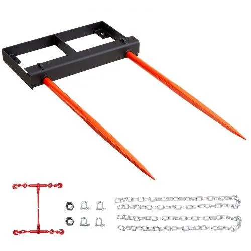 VEVOR VEVOR 49" Hay Spear 3000lbs 2pcs 17.5" Stabilizer Spears 60" Chain — product photo