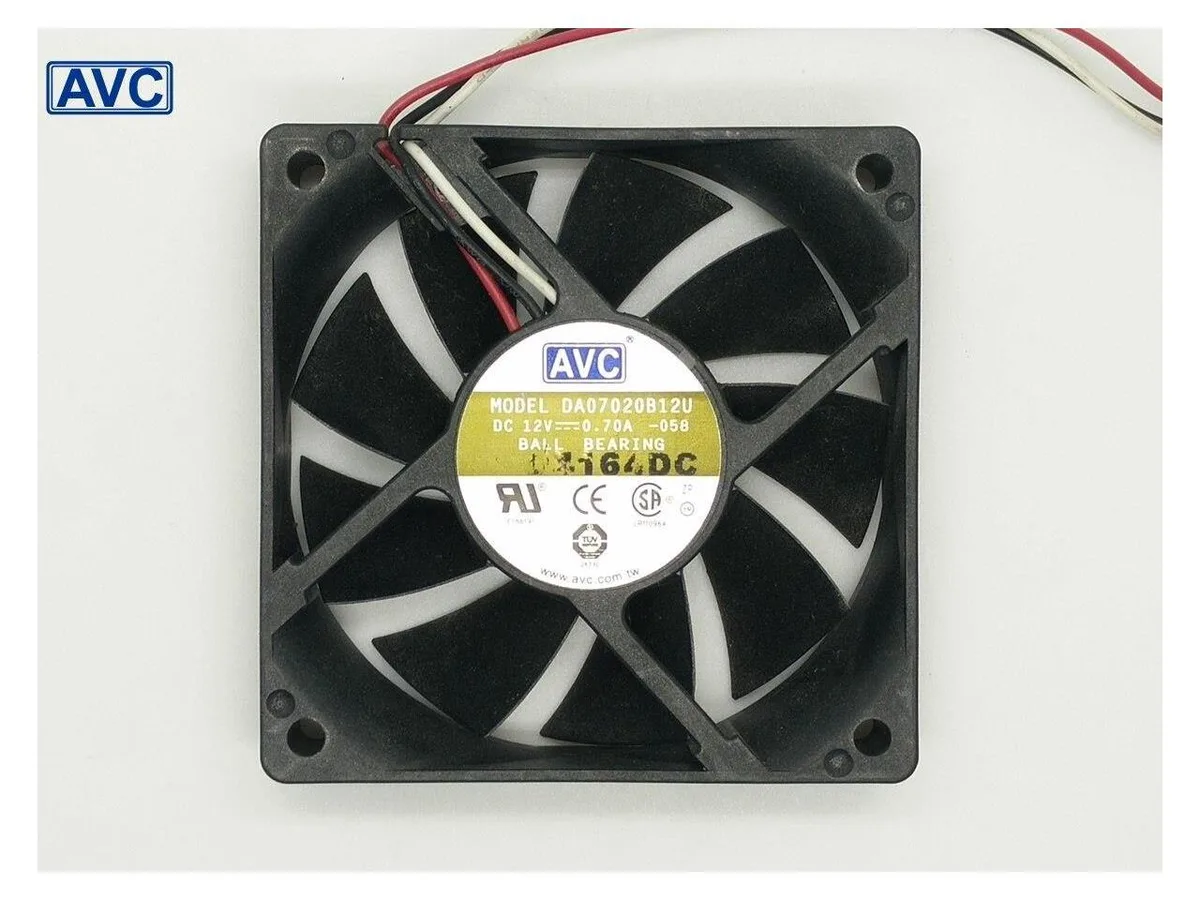 Fans Fans DA07020B12U 70x70x20mm 12V 0.70A double ball bearing case fan — product photo
