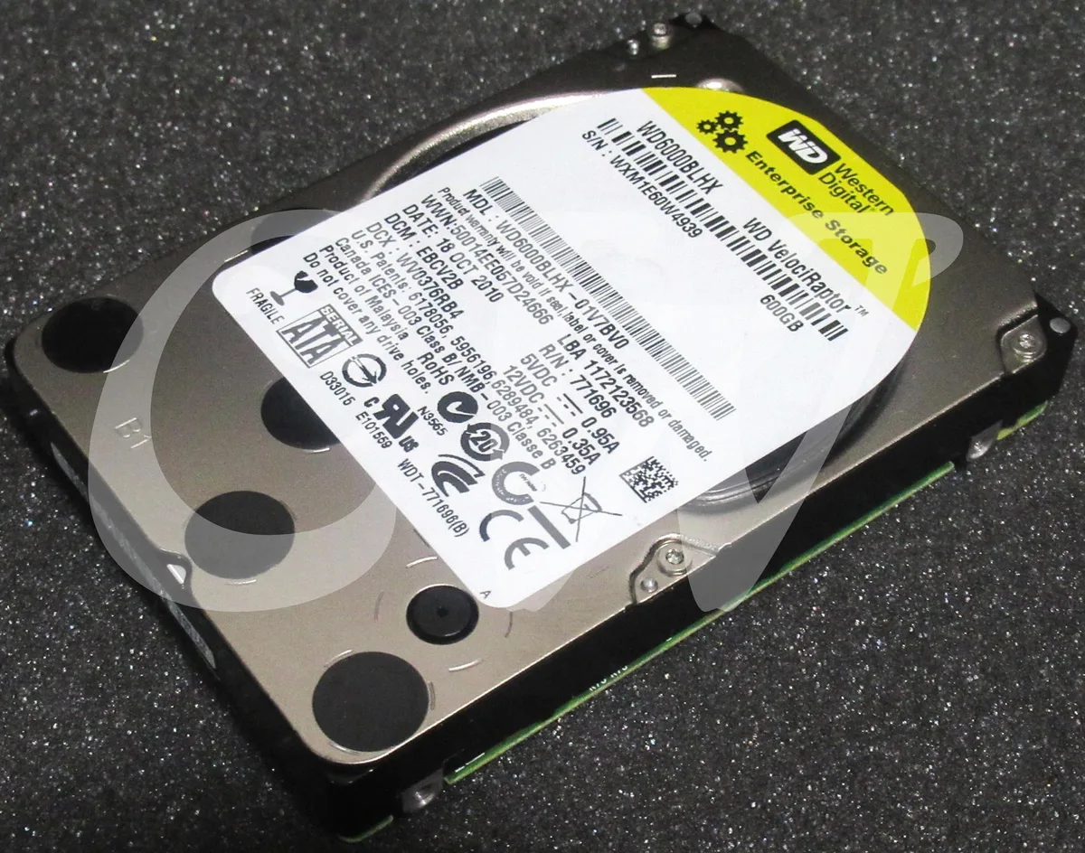 Western Digital Western Digital VelociRaptor WD6000BLHX 600GB 10000RPM 32MB 2.5" SATA internal hard drive — product photo