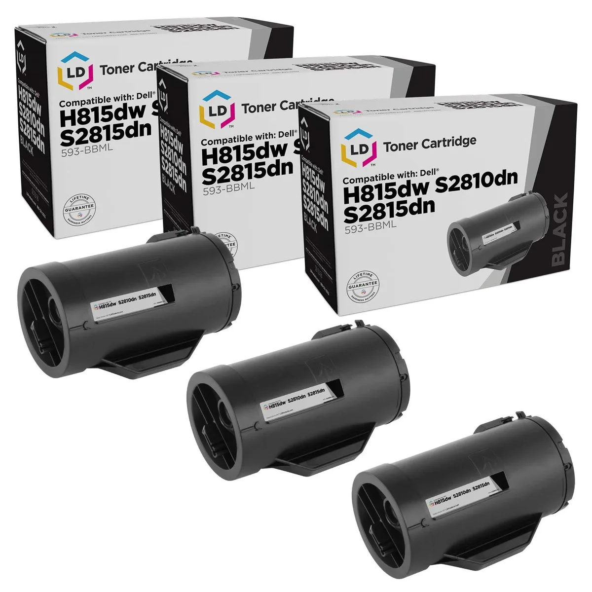 LD Products LD Products Compatible Toner Cartridge 593-BBML Black 3-Pack — product photo