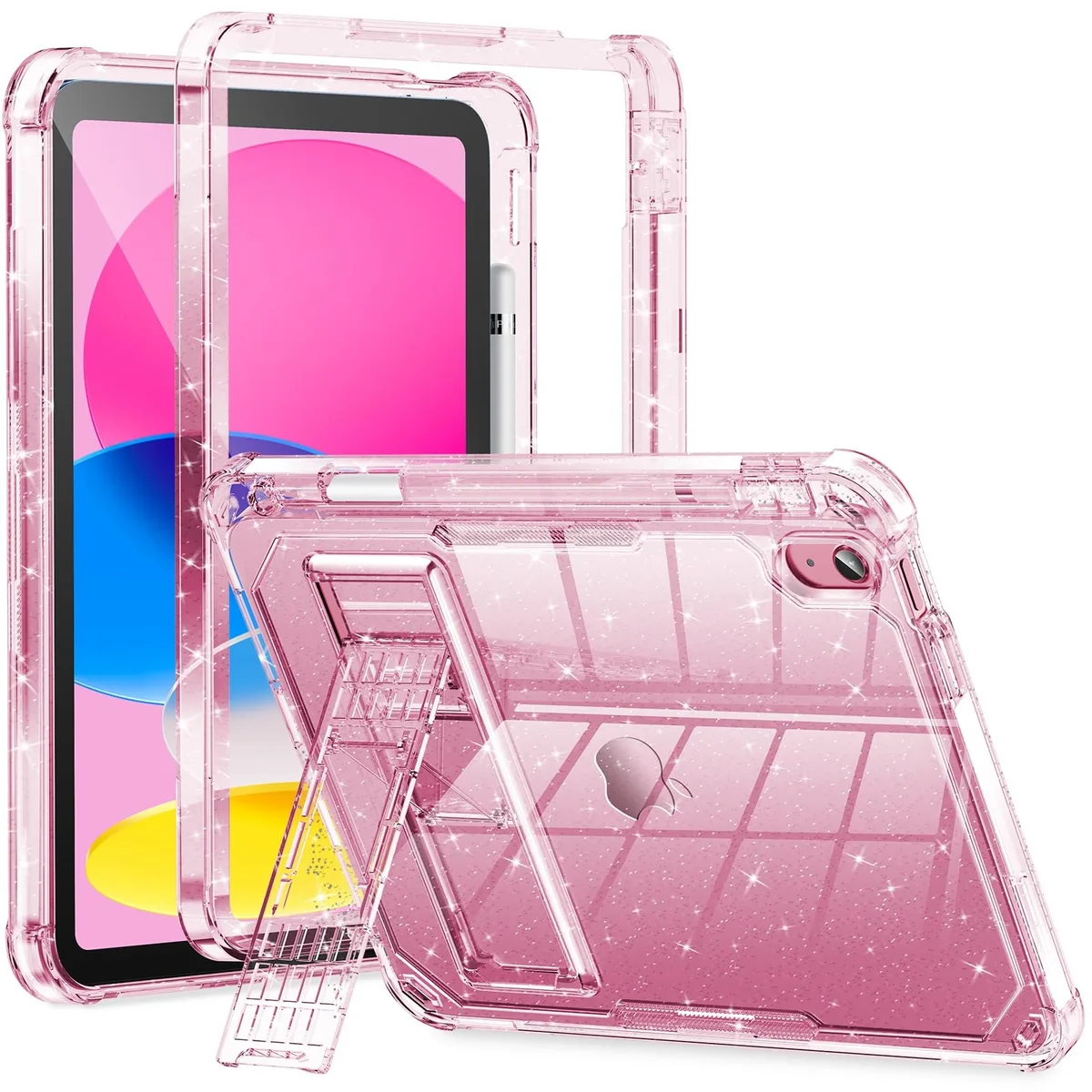  INFILAND Glitter Case for iPad 10.9 10th Gen &amp; 11 11th Gen Pink — product photo