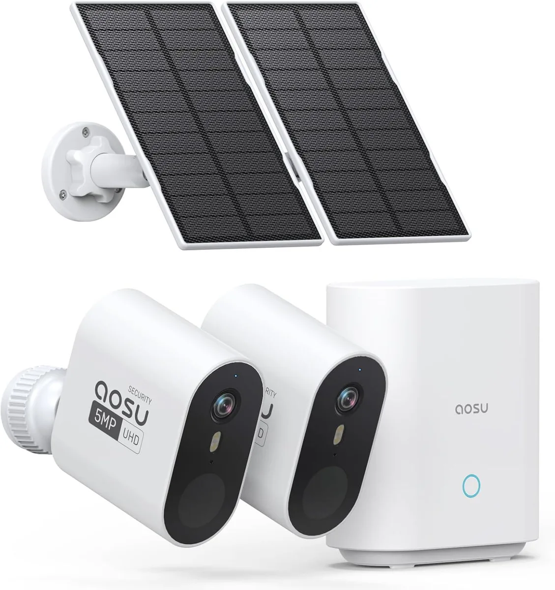 TAURKENAM TAURKENAM 3K/5MP Solar Wireless Surveillance 166° Ultra-Wide 32GB 120-Day Storage — product photo