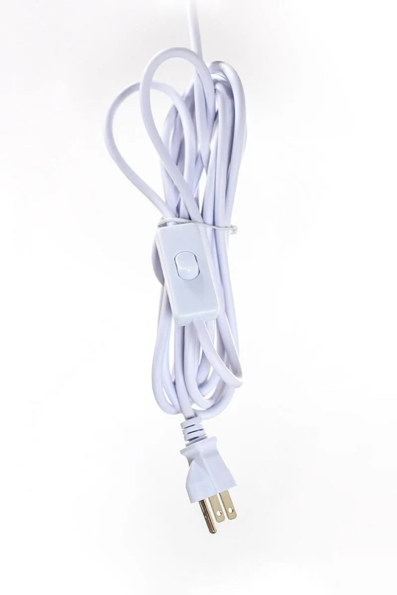 Home Concept Home Concept 2 Light Swag Conversion Kit Plug-In Ceiling Light Cord White — product photo