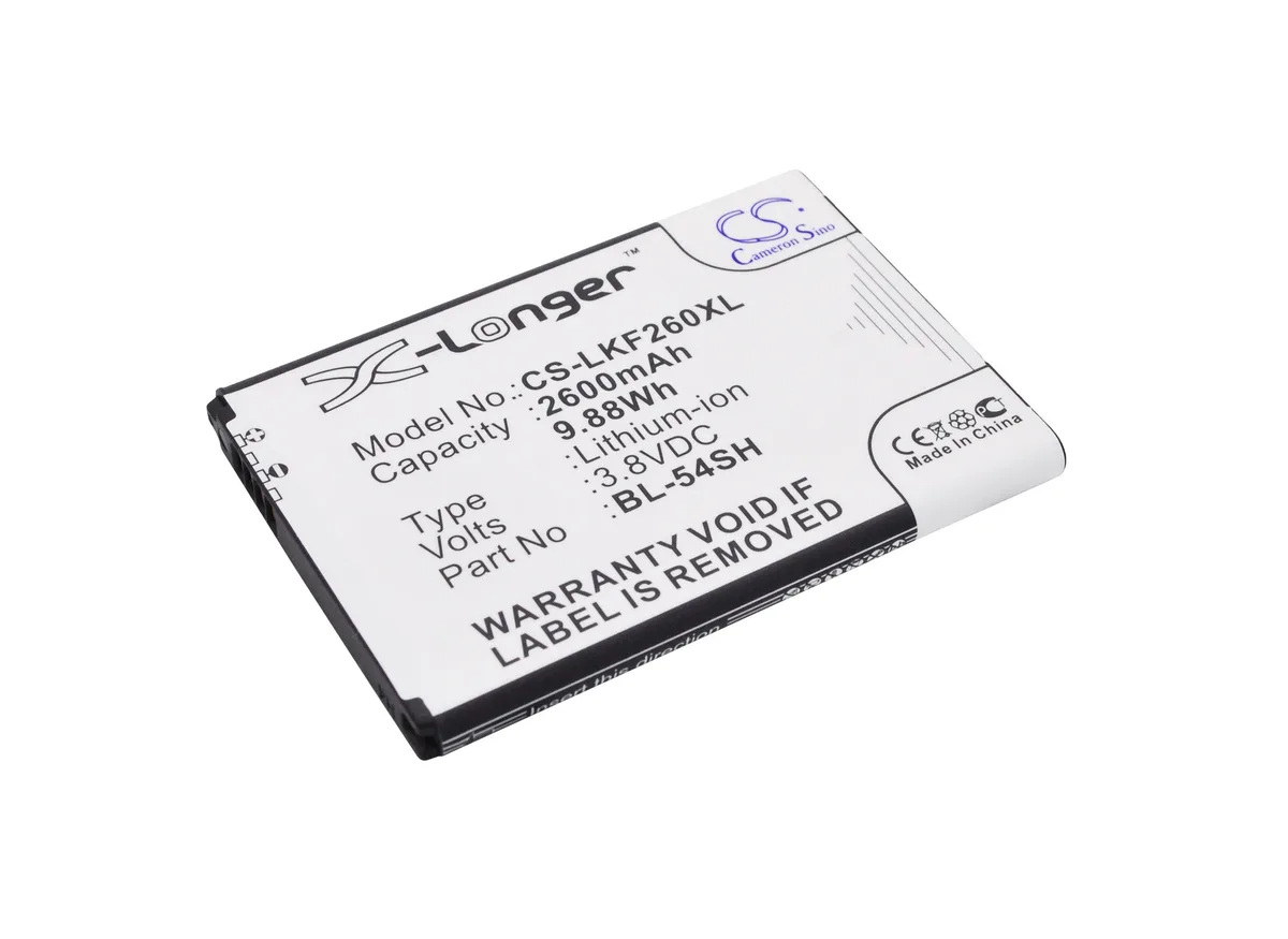 Cameron &amp; Co Cameron &amp; Co DS-CS-LKF260XL cell phone battery 3.8V 2600mAh Li-ion black — product photo