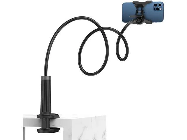 Manw Manw Gooseneck Phone Mount Flexible Clamp Black — product photo