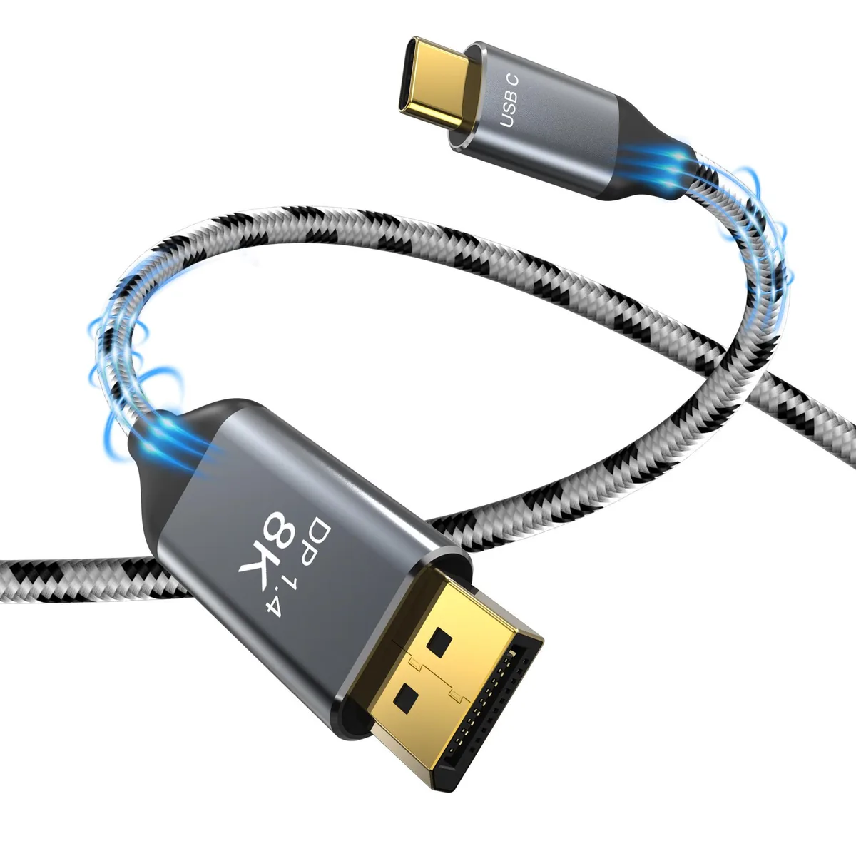 AUBEAMTO AUBEAMTO TJ-A037 USB-C to DisplayPort 1.4 cable 10 ft — product photo