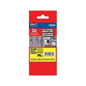Brother Brother TZE-S621 Labelling Tape Cassette Black on Yellow Strong Adhesive 9 mm pos accessory — product photo