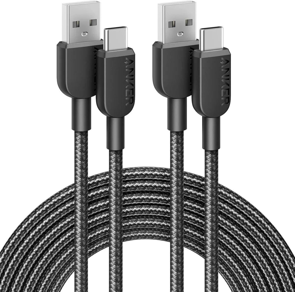 Luisport Luisport USB-A to USB-C Cable 2-Pack 10ft Black — product photo