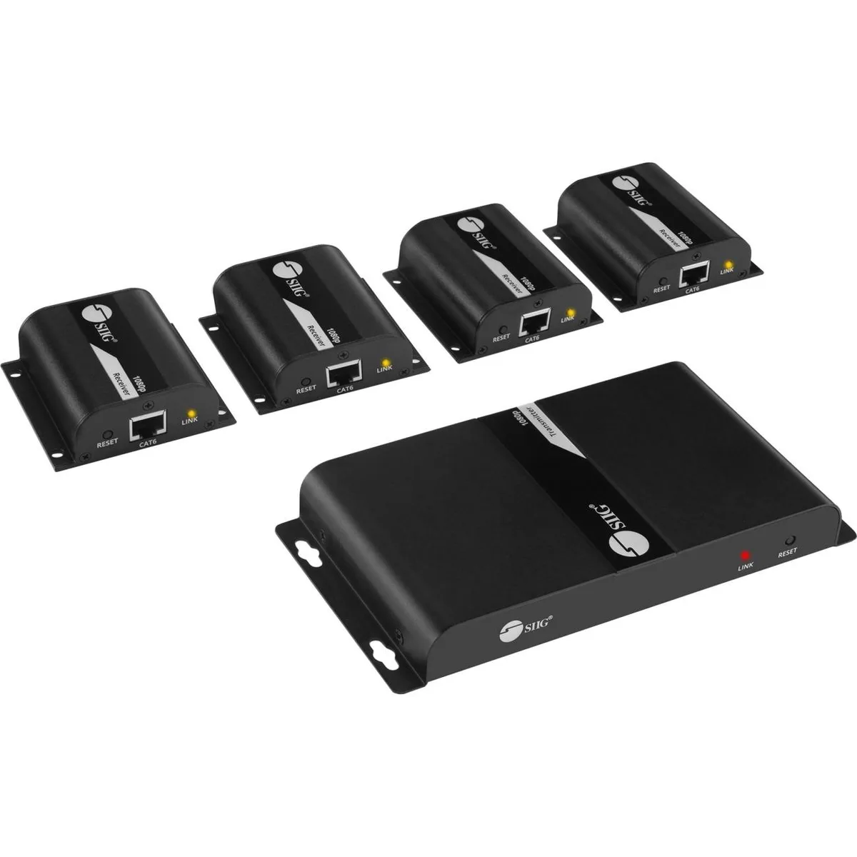 SIIG, Inc SIIG, Inc CE-H23U11-S1 4-Port HDMI Splitter Cat6 Extender 40m IR — product photo