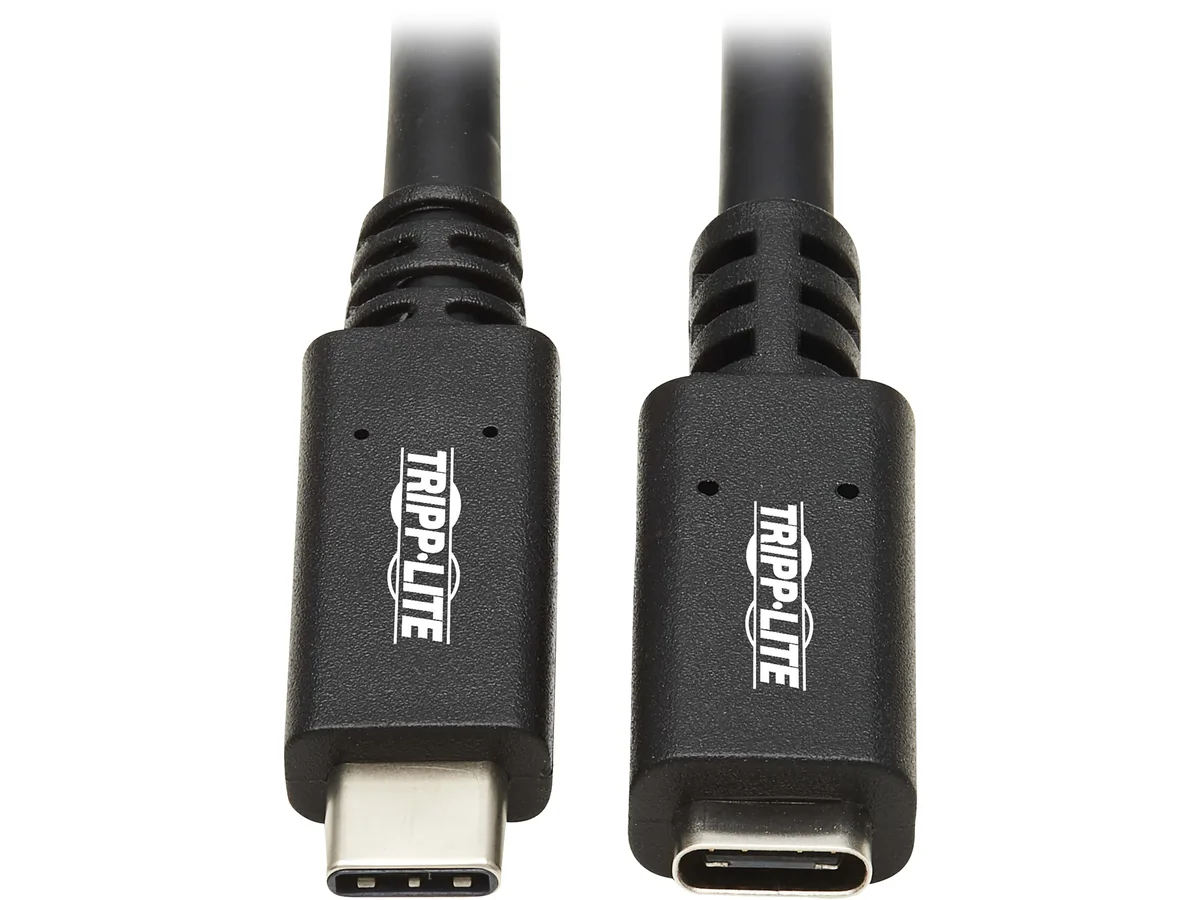 Tripp Lite Tripp Lite U421-20N-G2 USB C Extension Cable 20in 10Gbps 60W PD Thunderbolt 3 M/F — product photo