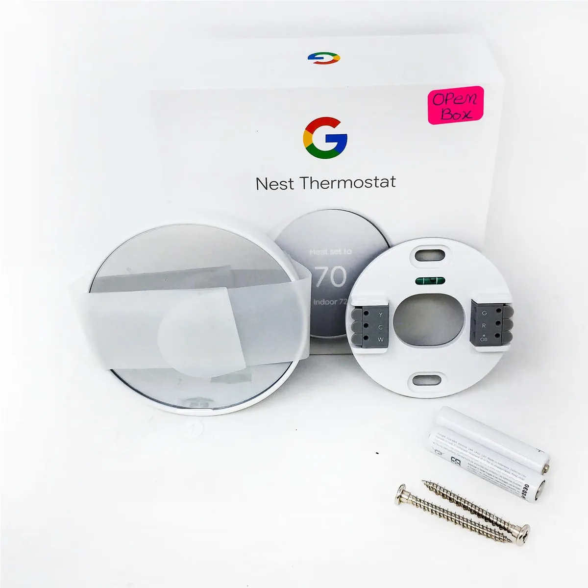 Google Google Nest GA01334-US Smart Thermostat Snow — product photo
