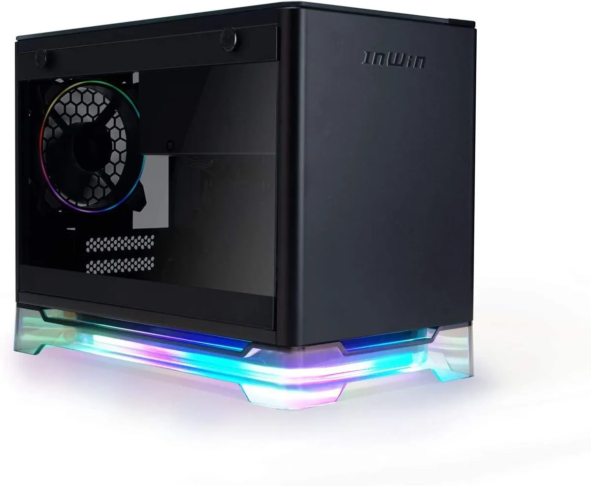 BFKK BFKK A1 Lite White Mini-ITX Tower ARGB 2 Sirius Loop ASL120 fans PC case — product photo