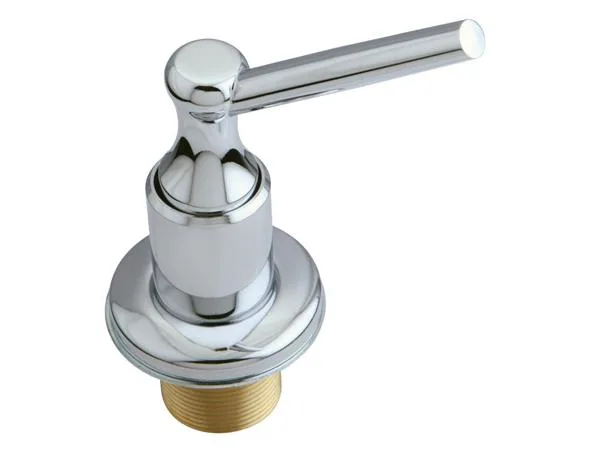 Polished chrome soap dispenser with vintage Restoration styling