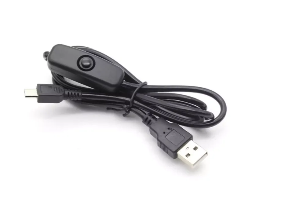Bazarc Bazarc USB to Micro USB Cable with Switch 1m 3.28ft 501 button 3A — product photo