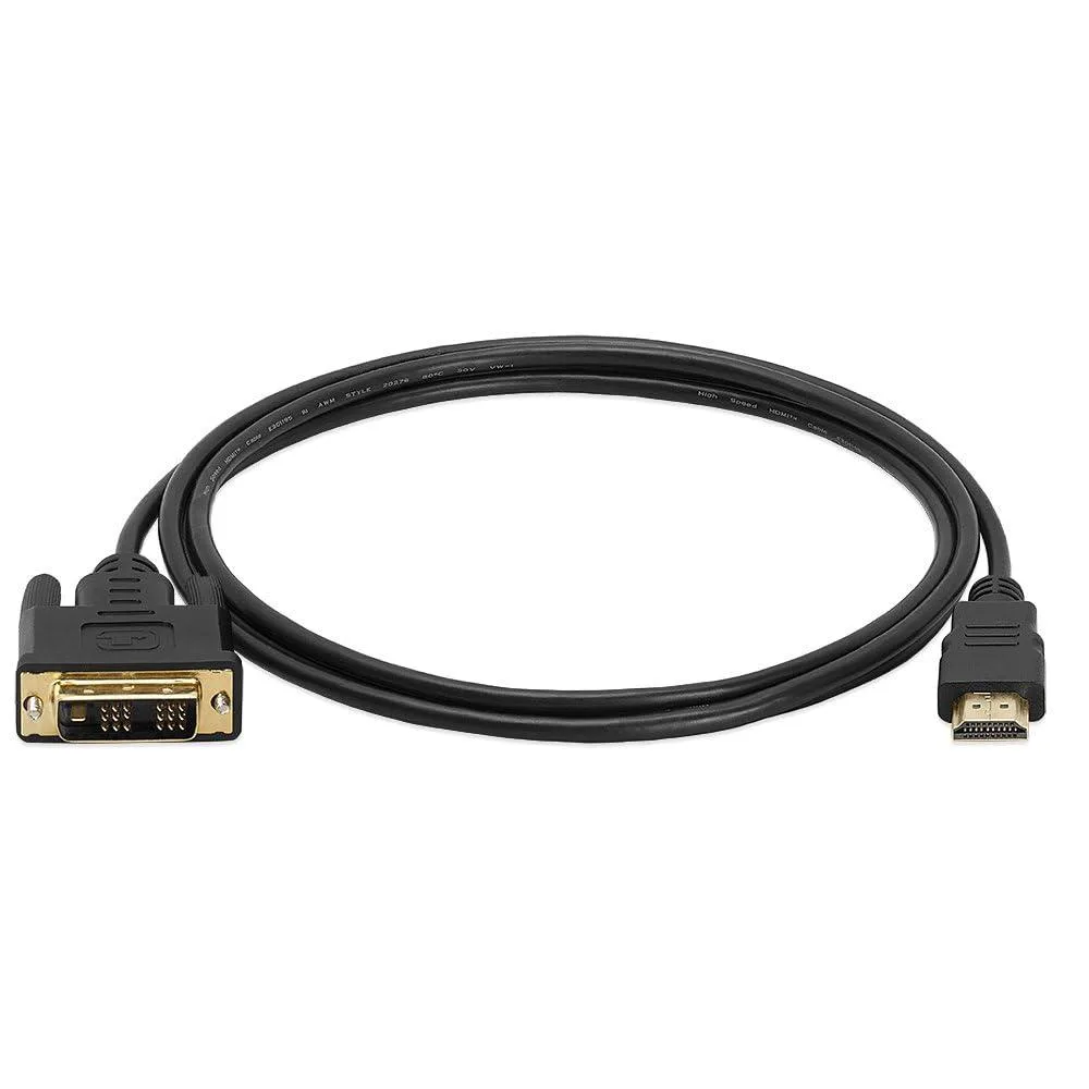 Brainwavz Brainwavz HDMI to DVI Adapter Cable 6 Feet Bi Directional Male to Male — product photo