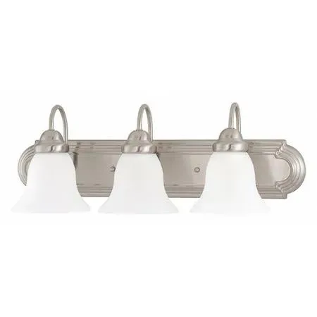 NuVo NuVo Ballerina 3 Light 24 in Vanity Brushed Nickel — product photo