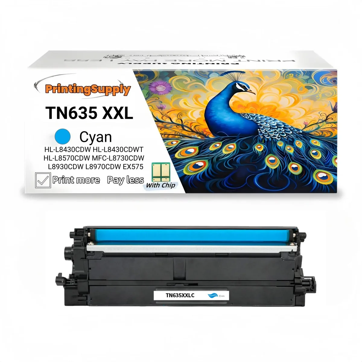 Aster Graphics Inc Aster Graphics Inc TN635XXL Cyan Toner Cartridge 6500 Pages — product photo