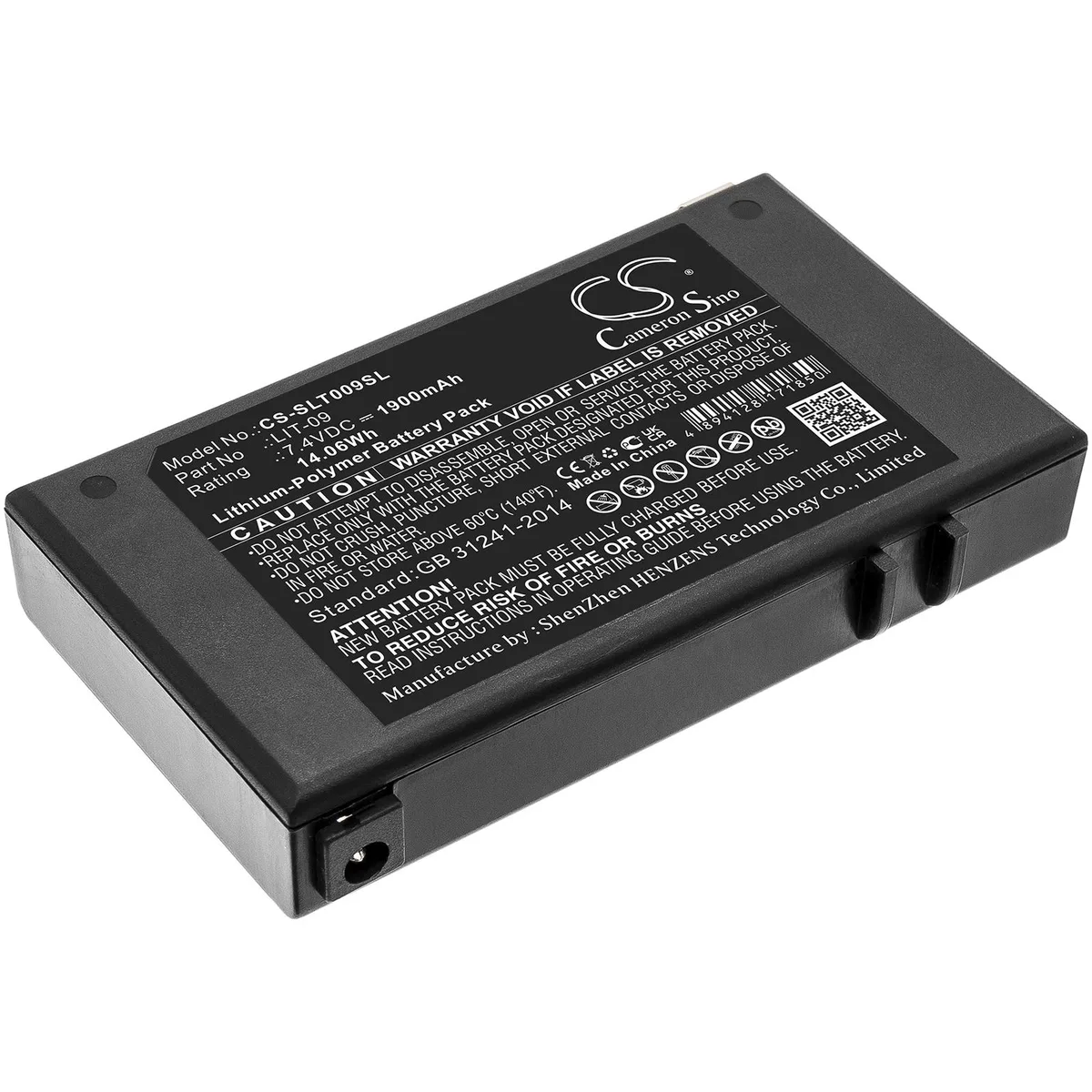 Cameron &amp; Co Cameron &amp; Co DS-CS-SLT009SL 7.4V 1.9Ah Li-Polymer camera battery — product photo