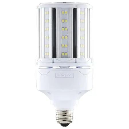 Clear LED corn-cob bulb with E26 base