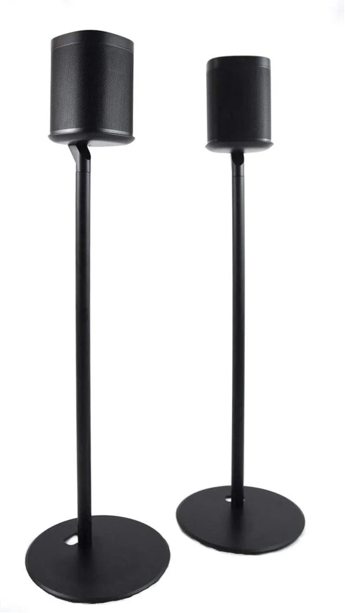 BESIGN BESIGN Floor Stand Pair for Sonos One/SL/Play:1 Black 28.2in — product photo