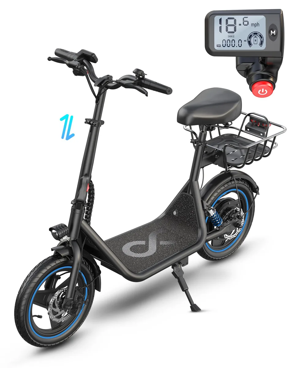 GYROOR GYROOR C1Plus 14" Electric Scooter with Seat 600W 25 Miles 18.6MPH 48V 13.5Ah 265 lbs — product photo