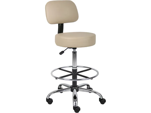 BOSS Office Products BOSS Office Products B16245-BG Adjustable Drafting Stool Beige 250 lbs office furniture — product photo