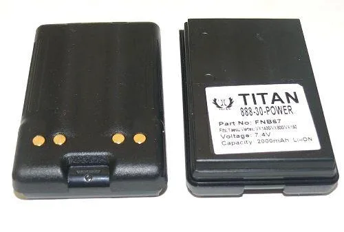 BatteryJack inc. BatteryJack inc. Tank FNB67 7.4V 2000mAh Li-ion two-way radio battery — product photo