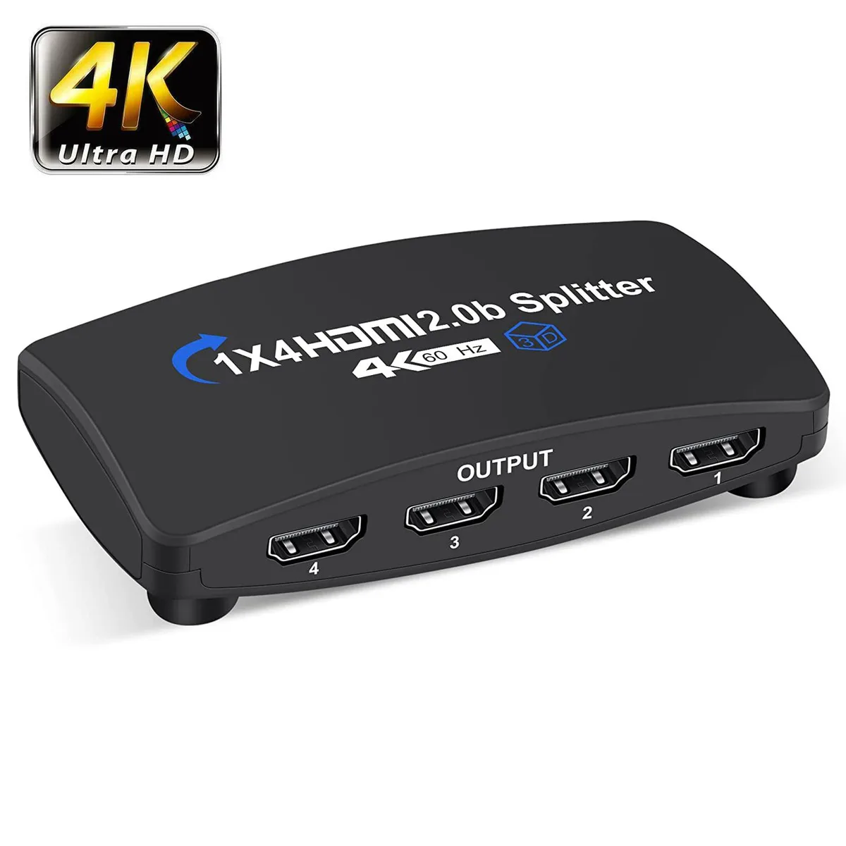 Jansicotek Jansicotek OZF3-2 4K@60Hz 1×4 HDMI Splitter — product photo