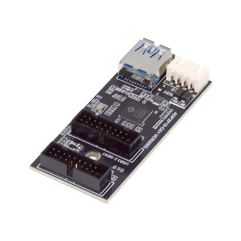 LORDWORLD LORDWORLD USB 3.0 19/20Pin to Dual 20Pin &amp; Type-E Adapter SATA — product photo