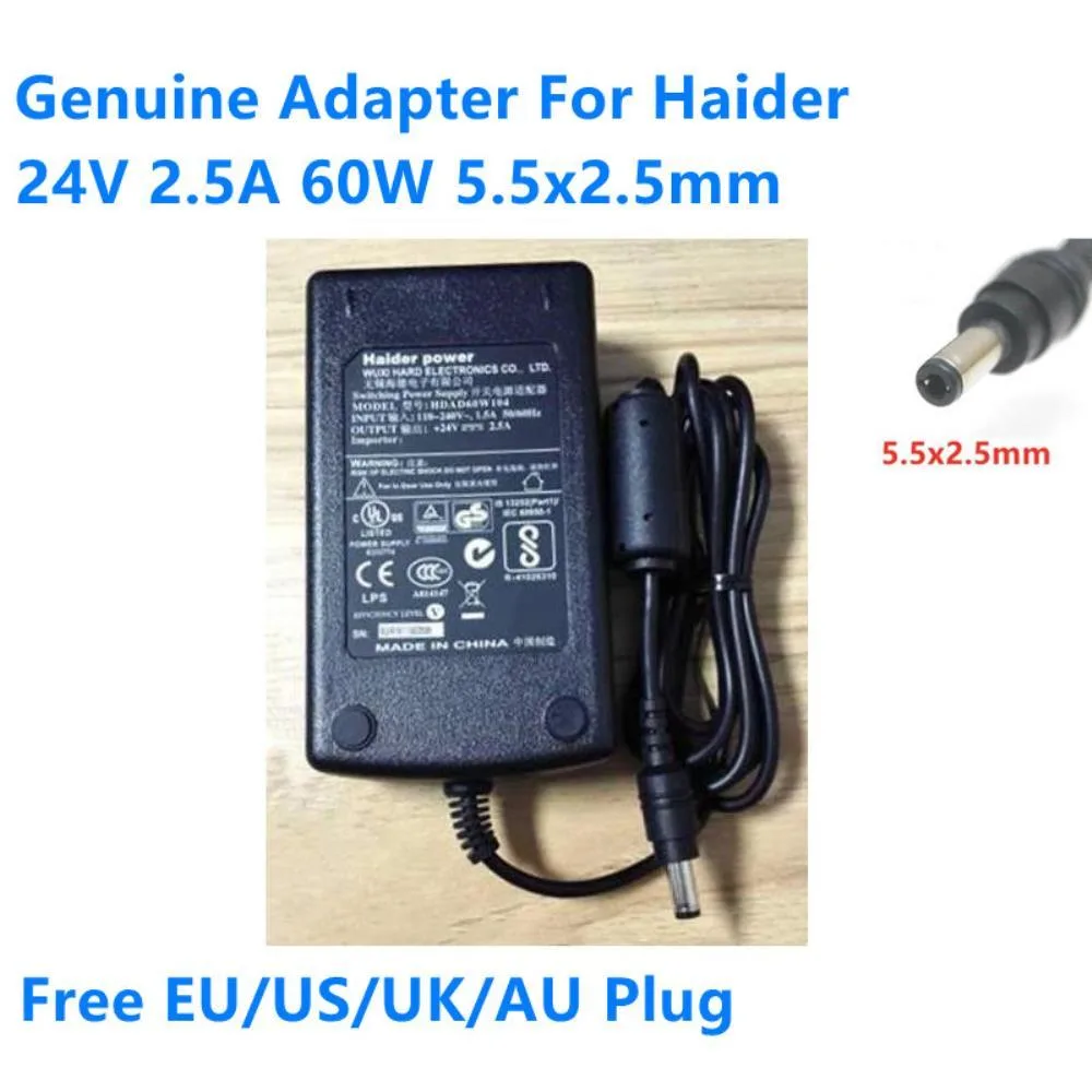 Graviton Graviton HDAD60W104 24V 2.5A 60W 5.5x2.5mm AC Adapter — product photo