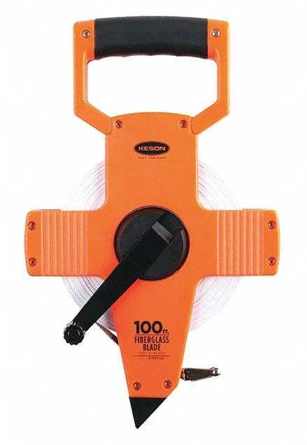 Keson Industries Keson Engineers Long Tape Measure 100 ft 1/2 in Orange Pumpkin OTR-10-100 — product photo