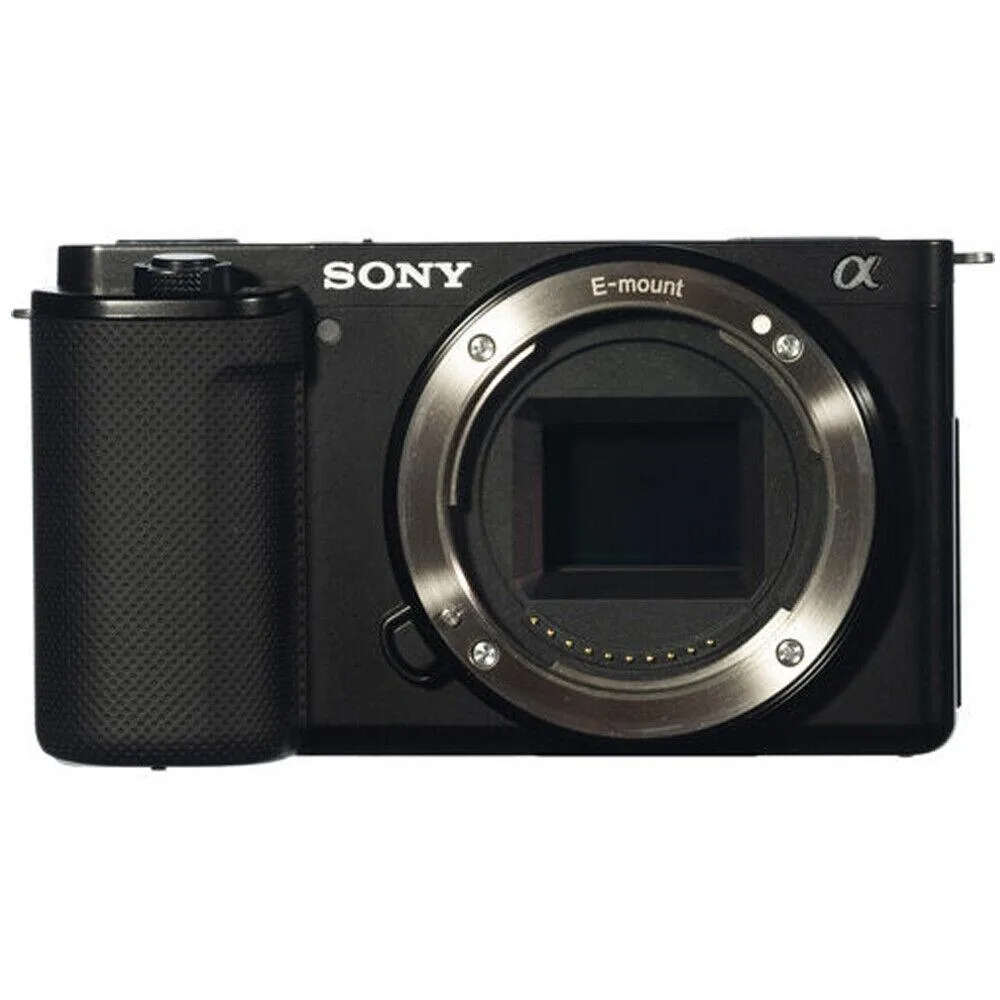 Sony Sony ZV-E10 compact mirrorless camera body black 64GB flash bundle — product photo