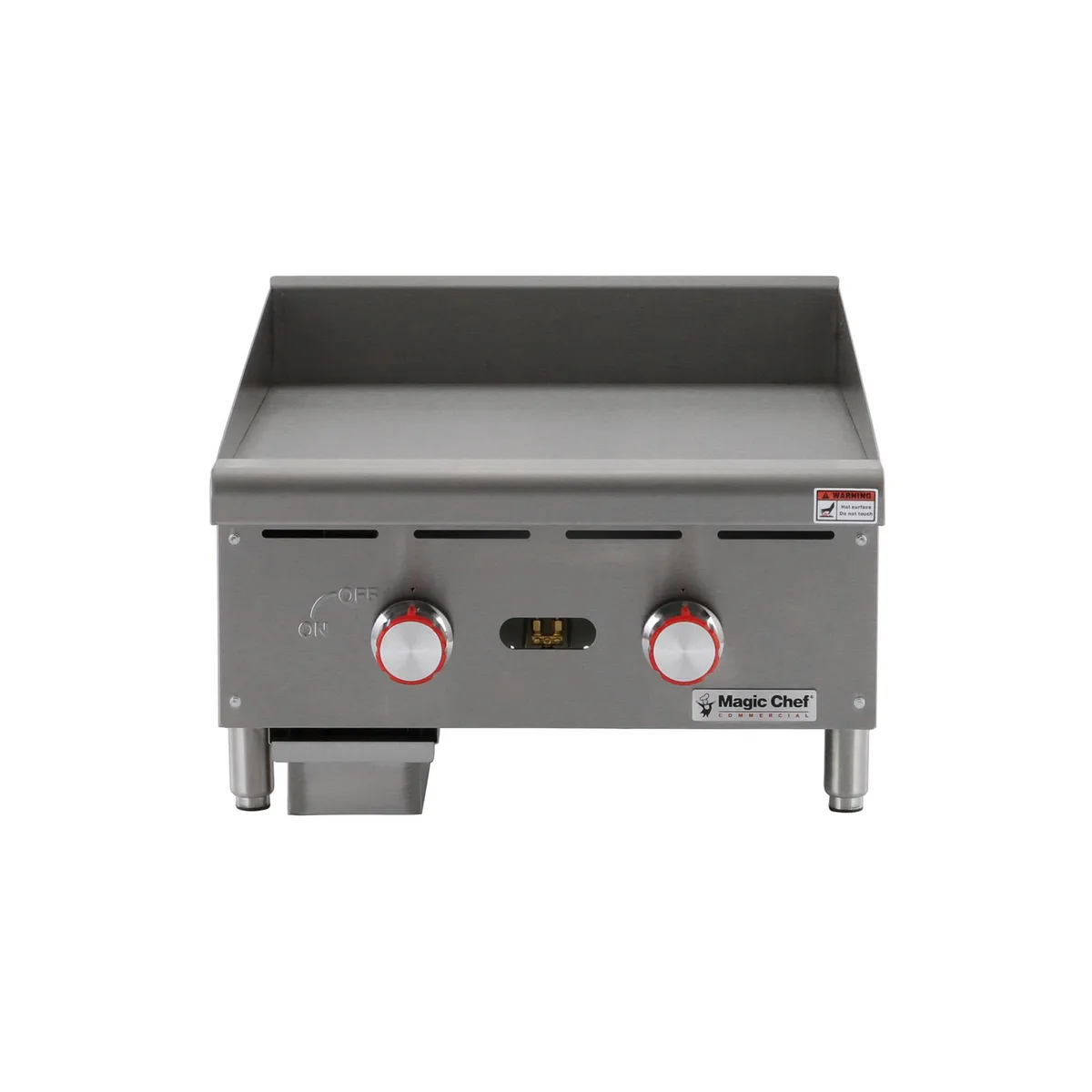 Magic Chef Magic Chef 24 in. Natural Gas Countertop Griddle Stainless Steel — product photo