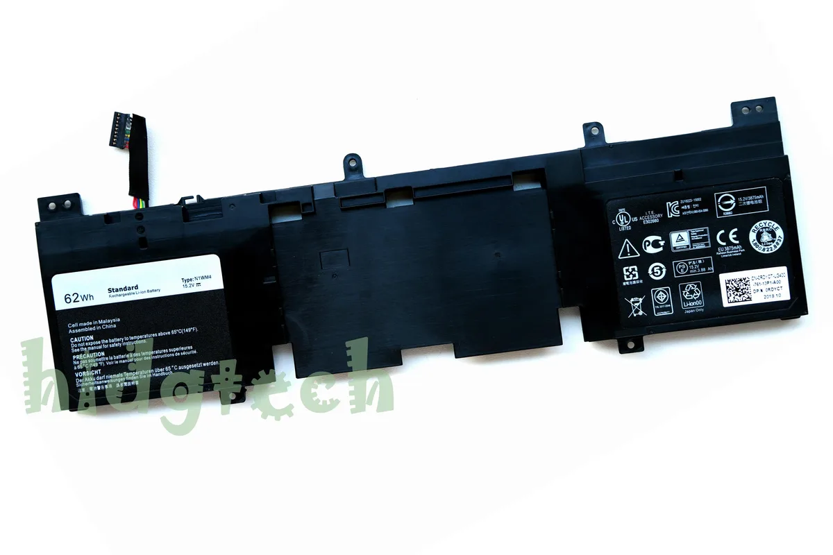 Beisite Beisite N1WM4 62Wh 15.2V laptop battery for Alienware 13 R1 R2 — product photo