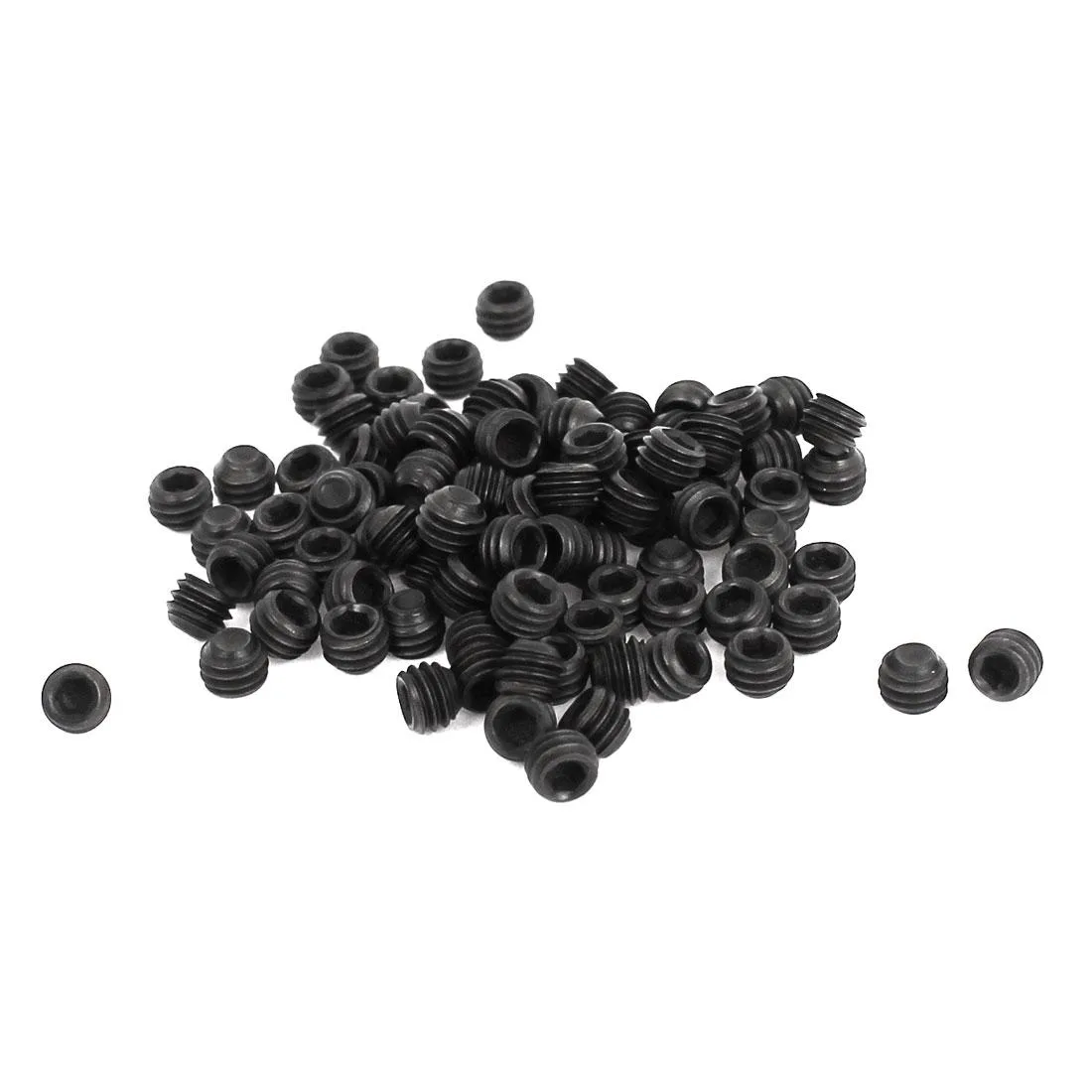Unique-Bargains Unique-Bargains M4 x 3 mm 0.75 mm Pitch Hex Socket Set Cap Point Grub Screws 100 pcs — product photo