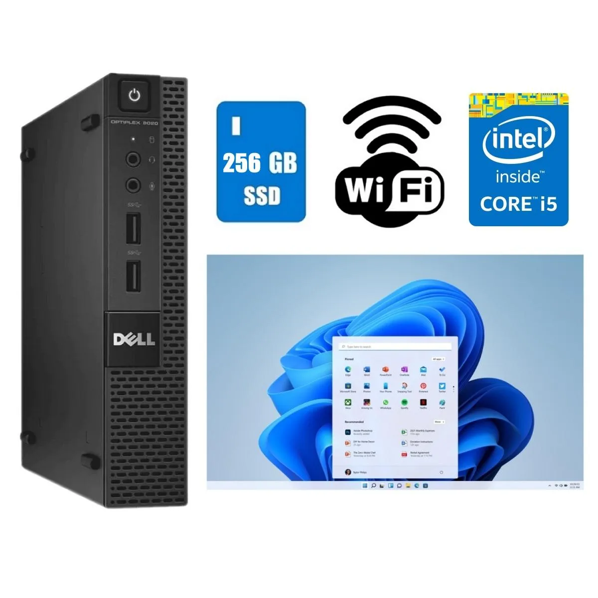 DELL Dell OptiPlex 9020 Micro i5 3.0 GHz 16GB DDR3 256GB SSD Windows 11 Pro — product photo