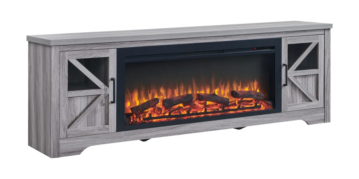 tuphen tuphen 75" Fireplace TV Stand with 44" Electric Fireplace — product photo