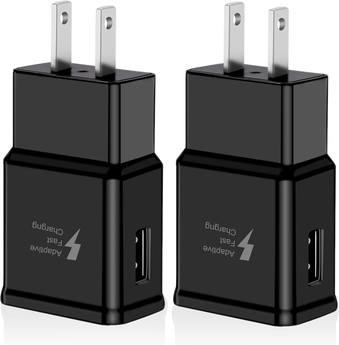 ONITOON ONITOON 2-pack Adaptive Fast Charging Wall Charger Black — product photo