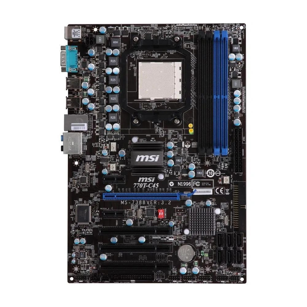 MSI MSI 770T-C45 AMD 770 motherboard Socket AM2/AM2+ DDR2 8GB — product photo